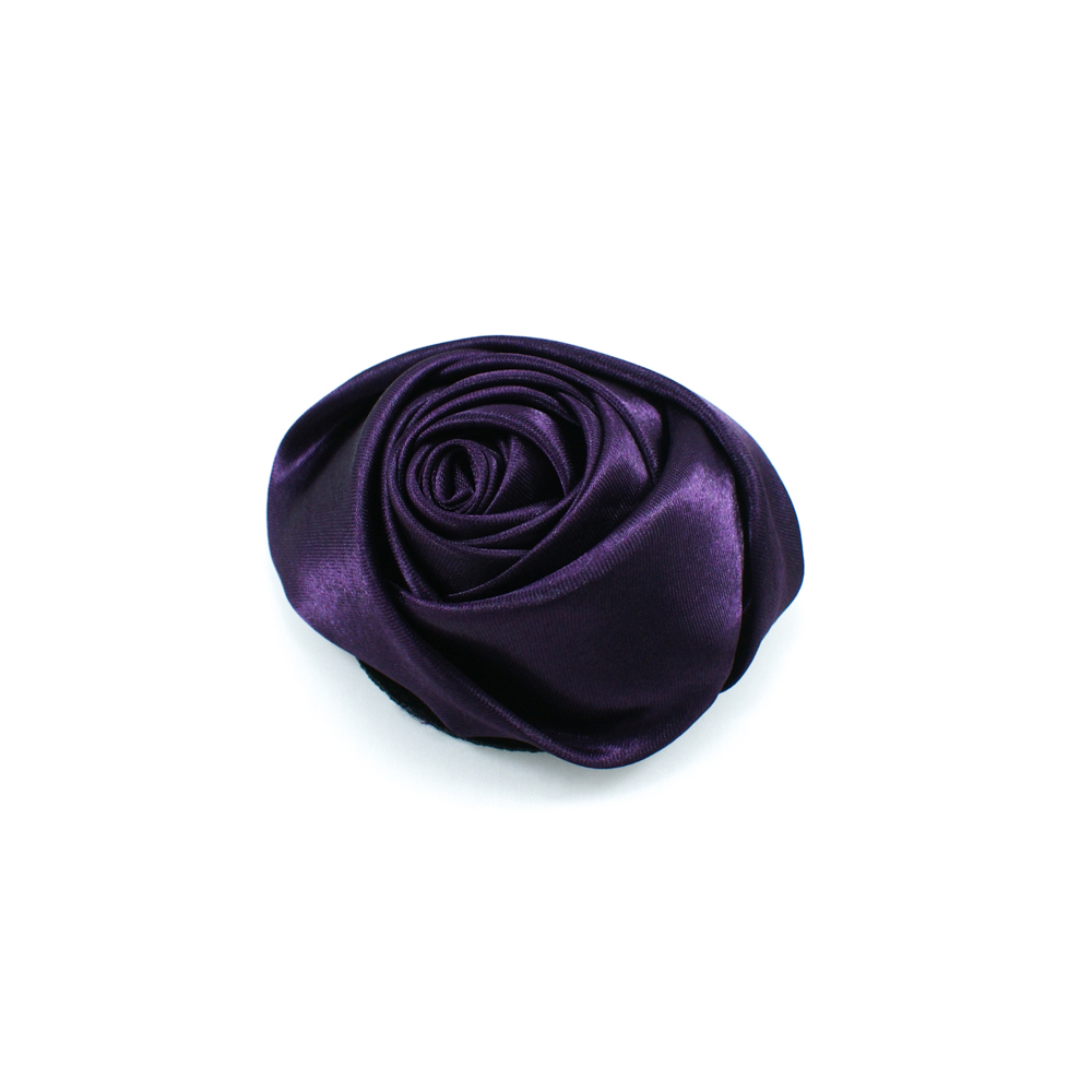 Аппликация декор Роза атласная 7,5см, код товара 42397 - Аппликации Пришивные Цветы Банты
