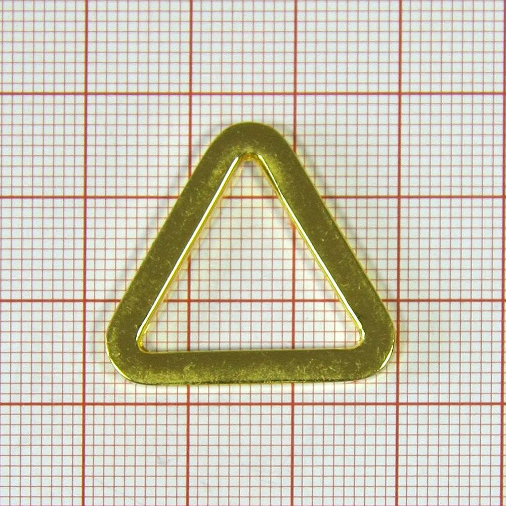 Треугольник металл 5167 GOLD 2см . Пряжка, перетяжка