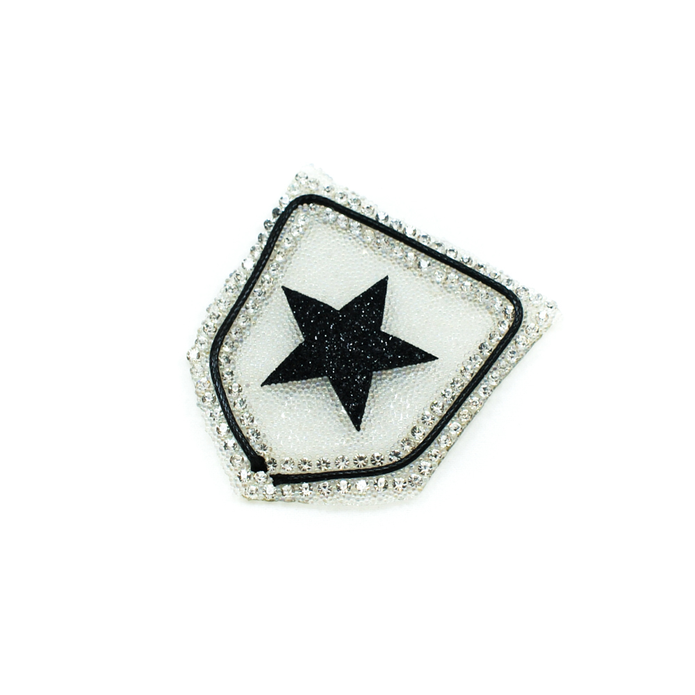 Аппликация клеевая стразы карман Звезда код товара 43429 - Аппликации клеевые Стразы комбинированные
